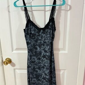 ROMWE Black Chemise with Adjustable Straps